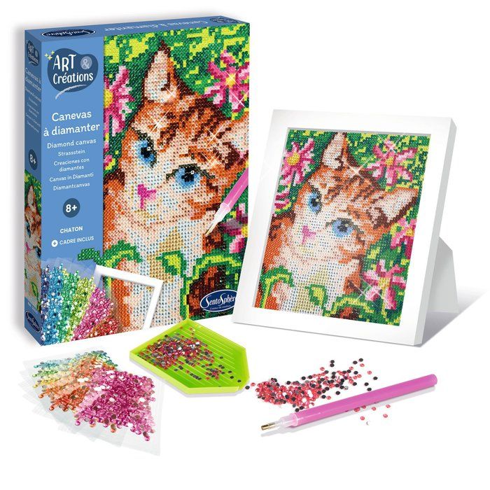 Sentosphere – Coffret Paillettes Panda – 6 Couleurs De Sequins – Tableau Scintillant – DIY Enfant – Dès 5 Ans