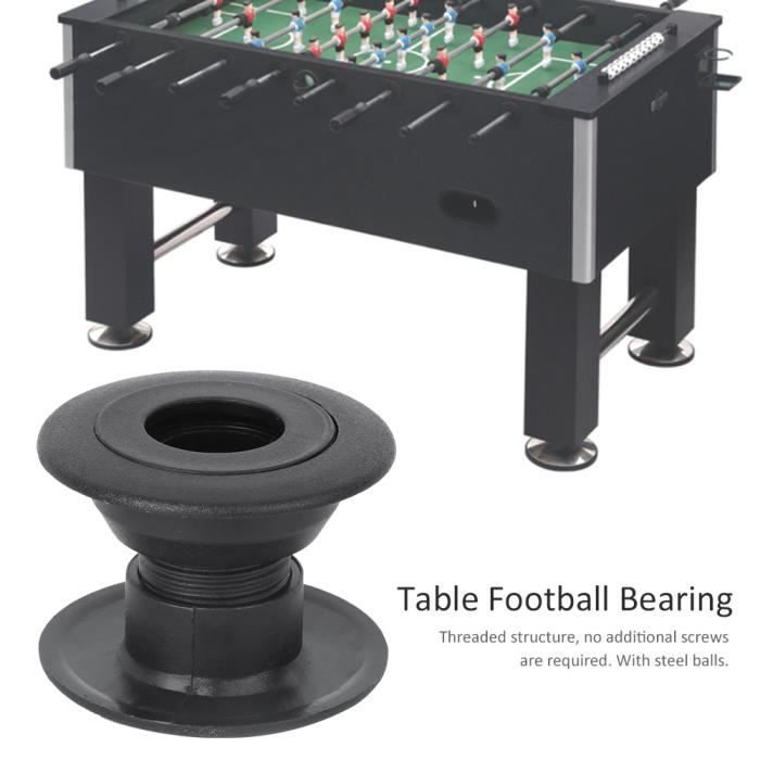 Shanrya Roulement De Baby-Foot – 10 Paires Noir, Hauteur Réglable 23-34mm, Avec Billes En Acier – Accessoire Durable Pour Table De Foot