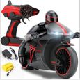 Moto Télécommandée - ZGEER - Racer Rouge - Vitesse 20KM/H - Rechargeable USB-3