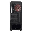 EMPIRE GAMING - Boitier PC Gamer WareFare Noir - 3 Ventilateurs LED Rouge 120 mm - Paroi teintée transparente-3