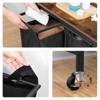 Panier à Linge à 2 Niveaux Avec Roulettes Verrouillables En Fil De Fer Chariot De Rangement Panier A Etageres Chariot De Rangement Pour Vetements Etagere Avec Panier Amovible 85300209 Panier à Linge à 2 Niveaux Avec Roulettes Verrouillables En Fil De Fer Chariot De Rangement Panier A Etageres Chariot De Rangement Pour Vetements Etagere Avec Panier Amovible 85300209