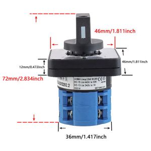 Commutateur Rotatif ABB OMWS4PB 2 Positions, 4 Pôles - Reconditionné