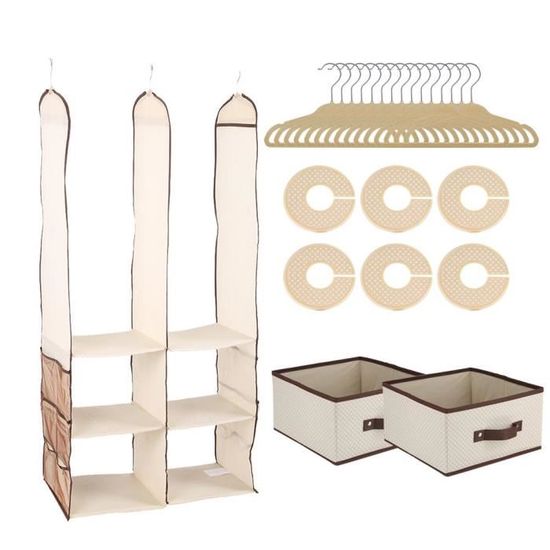 24pcs Organisateur De Vetement Pour Bebe Rangement Penderie Vetements De Bebe Enfant Kaki Cdiscount Pret A Porter