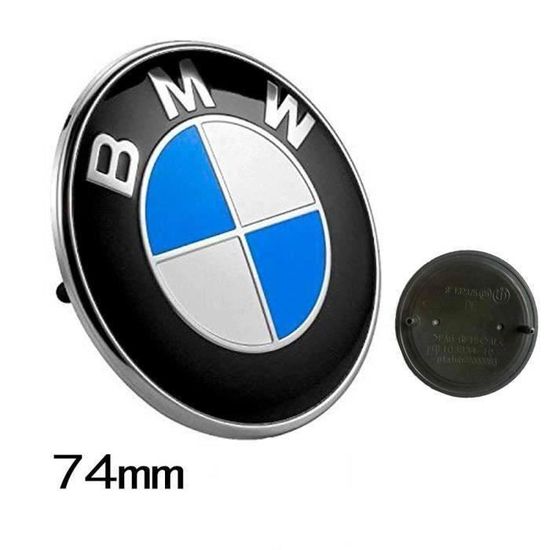 Pack Emblèmes Capot + Coffre BMW 82mm Et 74mm - Compatible E46 E39 E90 Etc