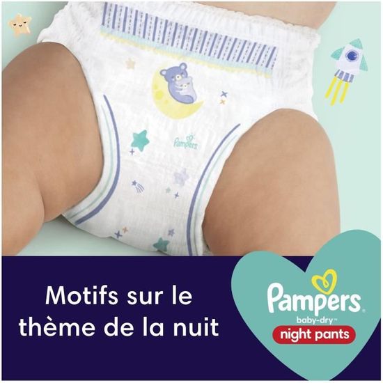 Pampers Couches de nuit Baby Dry Night Pants taille 6