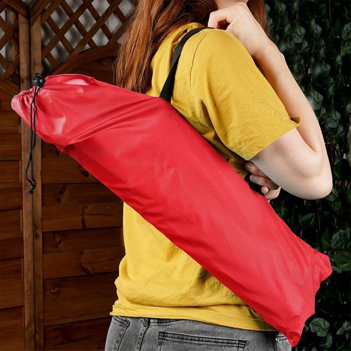 Vilde Chaise Longue De Jardin Et Plage Pliable - Chaise Transportable Jaune Avec Sac De Transport