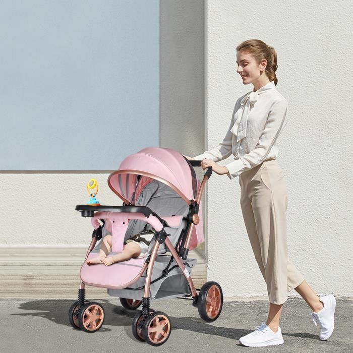 skiddoü poussette hamac pour enfant Espoo poussette pliable poussette canne  pour enfant, structure légère en aluminium pliable d’une seule main