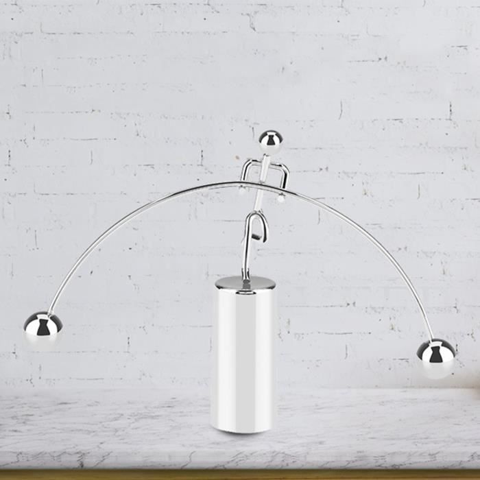 QLKUNLA Berceau De Newton – Sphères Oscillantes – Décoration De Bureau Et Jouet Éducatif – Bois Massif