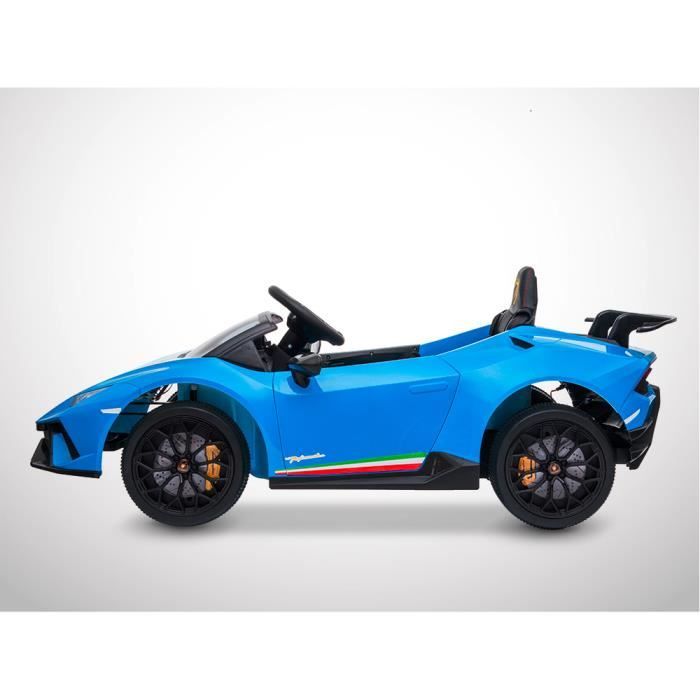 Voiture électrique enfant KINGTOYS - Lamborghini Huracan 60W - Bleu -  Cdiscount Jeux - Jouets