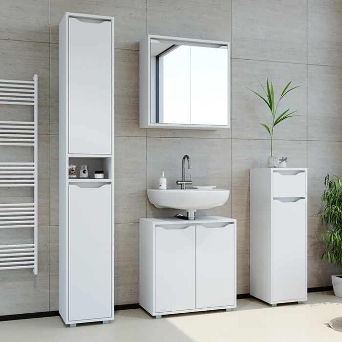 SoBuy BZR133-NG Meuble Sous Lavabo, Meuble sous Vasque, Meuble Salle de