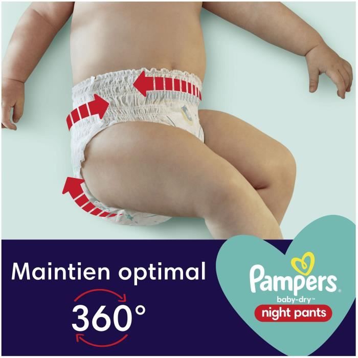 Couches-culottes PAMPERS Baby-Dry Night Pants pour la nuit - Taille 6 - 32  couches