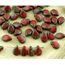 60pcs Picasso Brown PIP Preciosa fleur plat pétale Tchèque Perles De Verre 5 mm x 7 mm