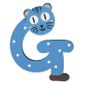 Alphabet en bois pour prénom d/'enfant 5 cm Lettre E Rayher