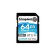 Kingston SDG3/64GB Carte mémoire SD Card ( 64GB SDXC Canvas Go Plus 170R C10 UHS-I U3 V30 )-0