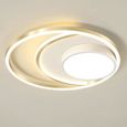 50W LED Plafonnier Luminaire Lampe de Plafond Cercle Doré pour Chambre Salon Cusine Dimmable Avec Télécommande éclairage intérieur-0