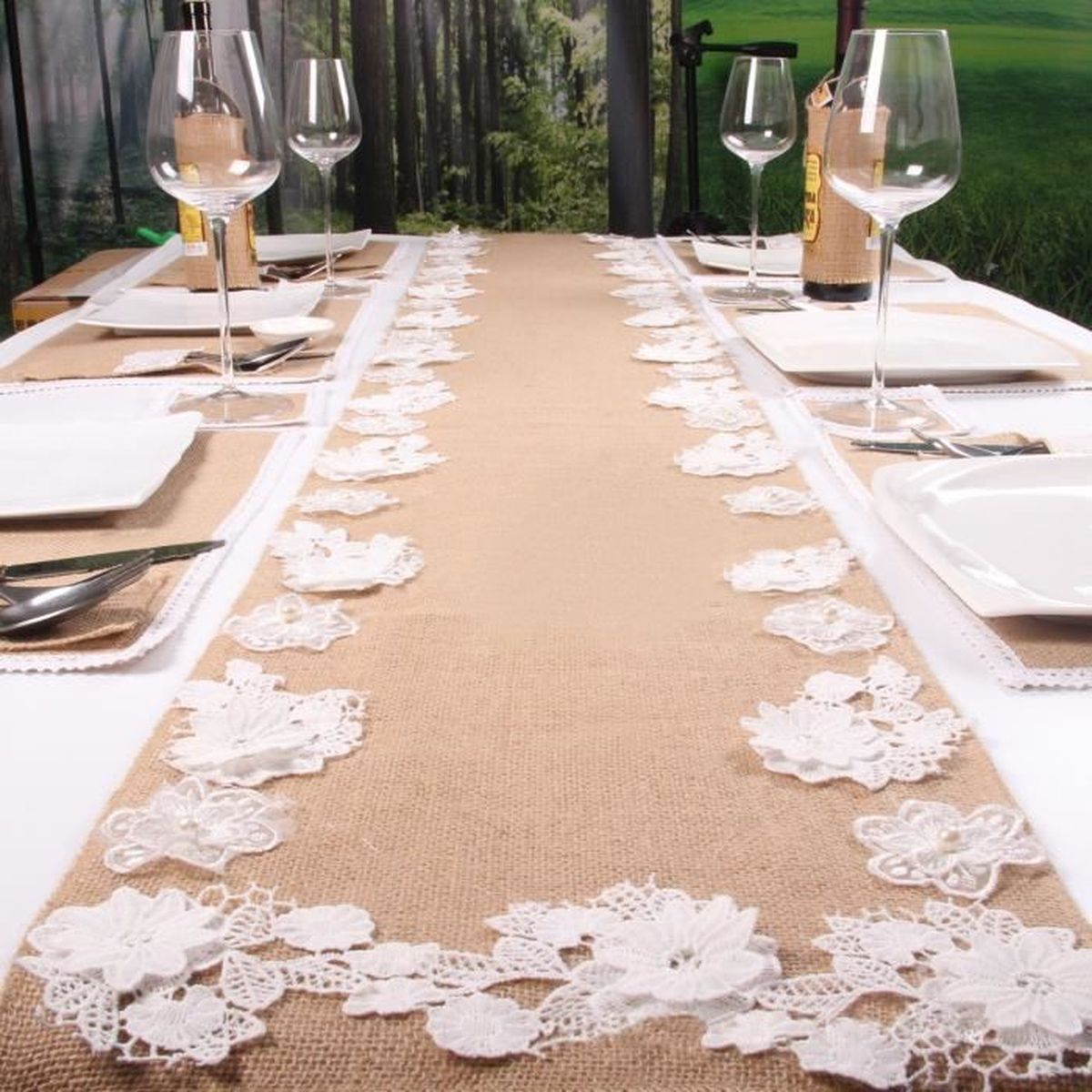 Osvino Chemin Table Dentelle Elegance Toile Jute Lin Vintage Table Runner 30x275cm Decoration Mariage Anniversaire Jardin Achat Vente Decors De Table Cdiscount Osvino Chemin Table Dentelle Elegance Toile Jute Lin Vintage Table Runner 30x275cm Decoration Mariage Anniversaire Jardin Achat Vente Decors De Table Cdiscount