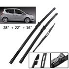 Lot de 3 Balais d'essuie-glace avant + arrière Pour Opel Meriva B 2010 2011 2012 2013 2014 2015 2016 2017