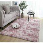 GOGOLOVING Tapis de Salon Shaggy Polyester Rose 160 x 230cm