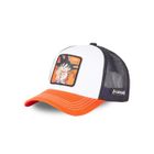 Capslab Casquette trucker Dragon Ball Z Kame Homme - Trucker - Filet Rigide - Noir | Blanc | Orange - Visière Arrondie