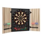 Cible jeu de fléchettes électronique Klarfit Dartmaster 180 - Embouts souples - Beige
