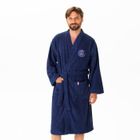 PSG - PARIS SAINT GERMAIN Peignoir adulte 100% Coton - PSG RUBAN - Bleu marine - Taille S