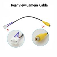 Câble,Adaptateur de câble de vue arrière RCA, pour autoradio, DVD, 10 broches, caméra de recul, connecteur[F646436383]
