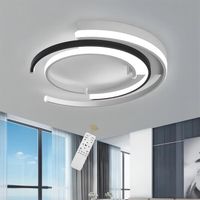KIWAEZS Plafonnier LED moderne Avec télécommande 36W Lampe De Plafond Dimmable pour Salon Chambre - dia.50cm[Classe énergétique E]
