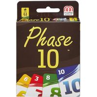 Jeu de cartes PHASE 10 - MATTEL GAMES - 2 à 6 joueurs - 7 ans et +