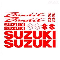 12 sticker Bandit – ROUGE – sticker SUZUKI Bandit GSXF 1200 - SUZ412