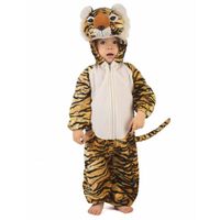 Déguisement tigre réaliste enfant - DEGUISE TOI - Marron - Intérieur - Tissu épais et doux