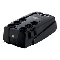 Riello UPS iPlug IPG 800 Onduleur CA 230 V 480 Watt 800 VA 9 Ah USB connecteurs de sortie : 8 noir
