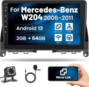 AUTORADIO 2G 64G Android13 Autoradio pour Mercedes-Benz W204
