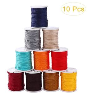 Fil Ciré 120 M Noir – Pour Bracelets, Macramé, Perlage – Diamètre 0,5 Mm – Résistant & Facile à Utiliser - 6