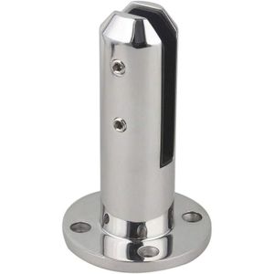 Lot De 6 Pinces à Verre En H - Bras Épais Alliage D'Aluminium - Fixation Miroir / Cloison 3-5 Mm