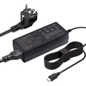CHARGEUR - ADAPTATEUR  65W Chargeur d'ordinateur Portable USB Type C pour