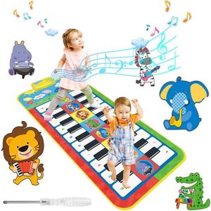 Tapis Piano Enfant, Ciel Étoilé Tapis Musical Jouets Éducatifs avec 8  Instruments, 10 Chansons et 20 Touches, 120 x 48 cm - Cdiscount  Puériculture & Eveil bébé