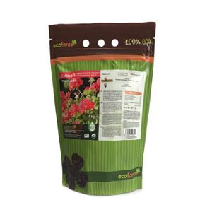 ENGRAIS CULTIVERS Engrais Géraniums et Plantes à Floraison 5 Kg - Engrais Organique Améliore la Floraison et l'Arôme des Fleurs - 100% d'ori