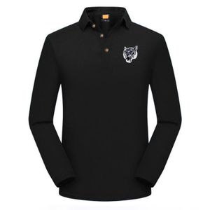MISSMAO Homme Top t-Shirt Chemise Blouse Polo Shirt de Loisir Manches Longues en Imitation Cuir