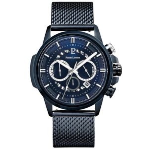 Montre Homme Pierre Lannier Chronographe Noire Tout Acier - Occasion