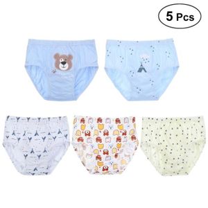 PEIGNOIR 5PC Cartoon Triangle Boys Cotton Underwear Bear Pattern Children's Baby Panties -  PEIGNOIR - SORTIE DE BAIN (HORS PUERICULTURE)