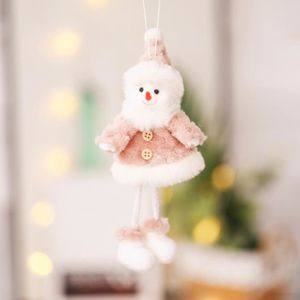 65 cm Étendre Jambe peluche décoration de Noël en Blanc-Bonhomme de neige