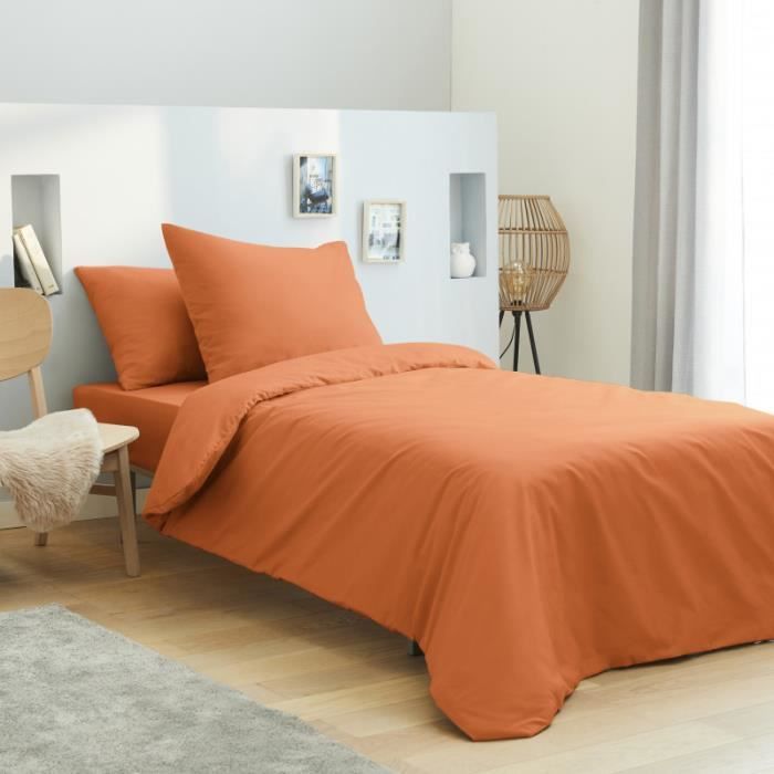 Ester Ranfoce – ensemble de housse de couette simple, en coton Orange,  textile de chambre à coucher, pour la maison, 160x220 - AliExpress