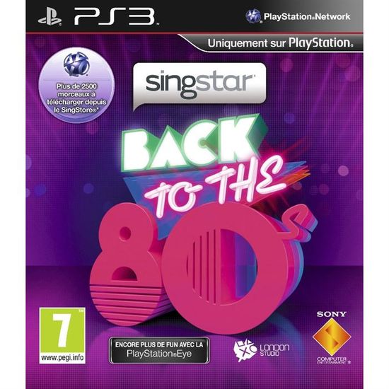 Jeu Musique PS3 Boîte Seule Jeu SingStar Return To The 80's Pour PS3 - Version PAL FR (française) - Boîte Sans Notice - Bon état Jeu Karaoké PS3 Français