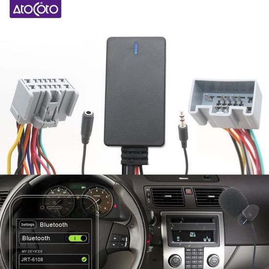 Cable Auxiliar Bluetooth 5.0, Adaptador De Audio, Micrófono, | Cuotas sin interés