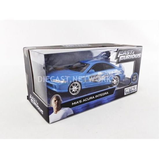 Voiture Miniature de Collection - JADA TOYS 1/24 - ACURA Integra Type-R - Mia - Fast and Furious - 2014 - Blue - 30739BL