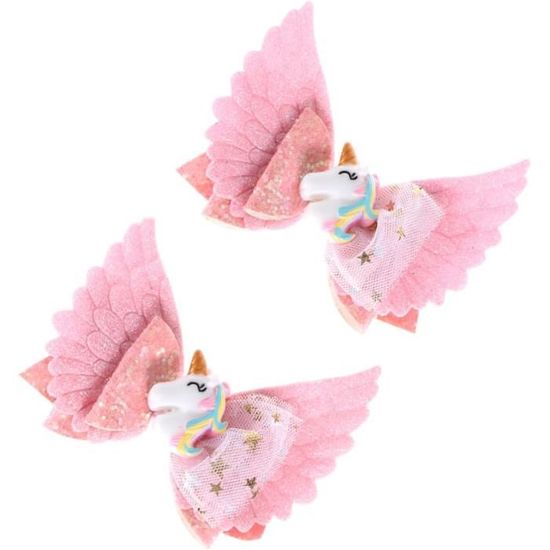 Pinces à Cheveux Licorne Artisanales - Rose, Sans Marque, Neuf Sans étiquette