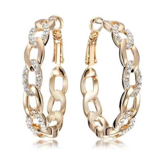 Boucles D'oreille Coquillage Plaquées Or 18K - Style Bohème Plage - Pour Femme - Hypoallergénique - Idée Cadeau Mère Ou Amie - 5