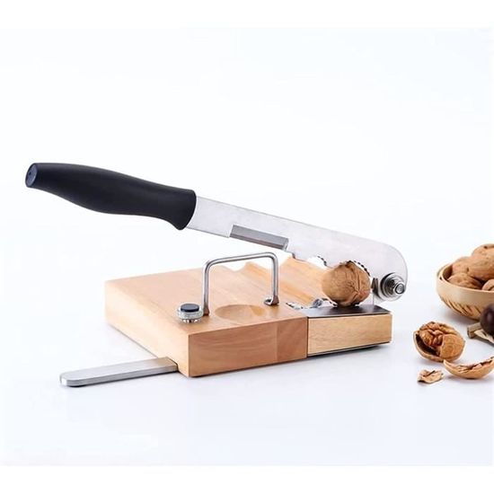 Casse-Noix à Levier - Pour Noix, Noisettes, Amandes - Métal Et Bois - Capacité 45mm