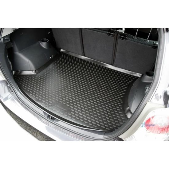 Tapis De Coffre Sur Mesure Pour Toyota Verso 2009-2018 - Noir Antidérapant Bord Haut