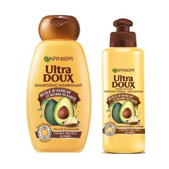 Pack GARNIER Ultra Doux Shampoing + Soin Cdiscount Au quotidien